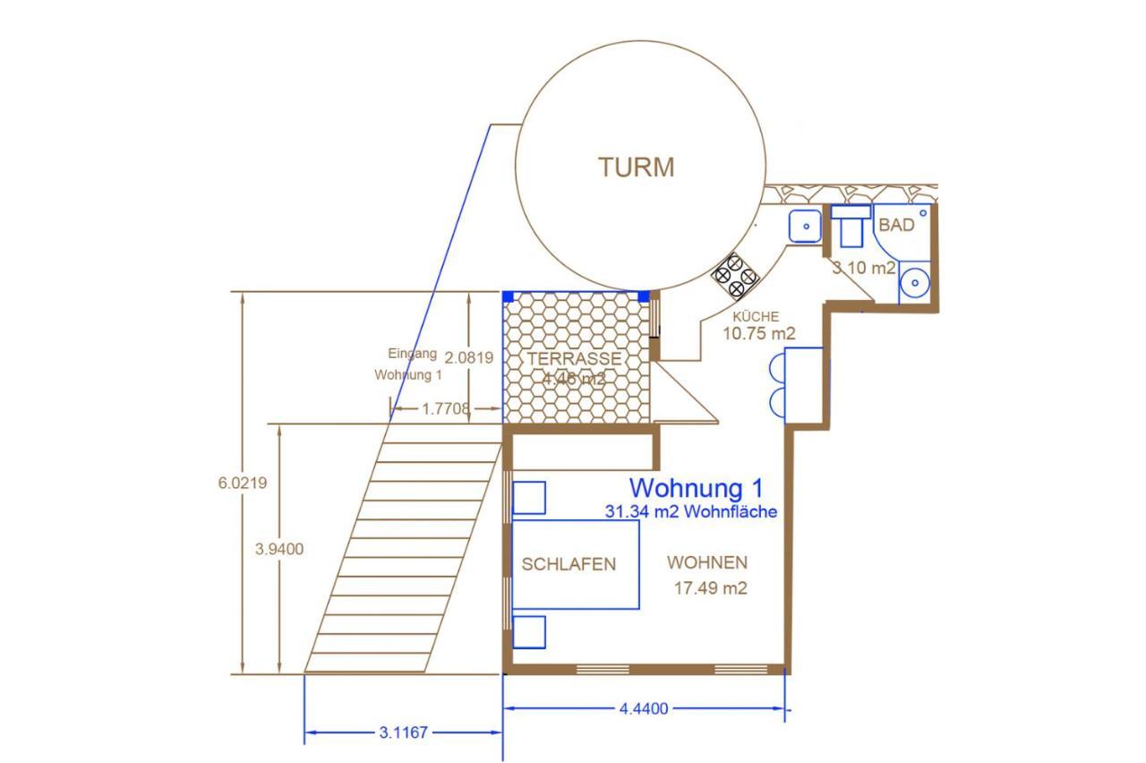 Blaue Wohnung- Ferienwohnung Sulzbach an der Murr المظهر الخارجي الصورة